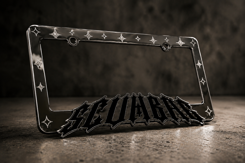 ''SCUMBAG'' Chrome Plate Frame