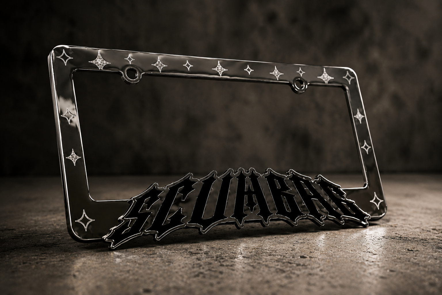 ''SCUMBAG'' Chrome Plate Frame