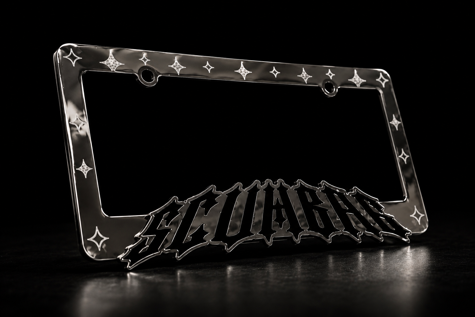 ''SCUMBAG'' Chrome Plate Frame