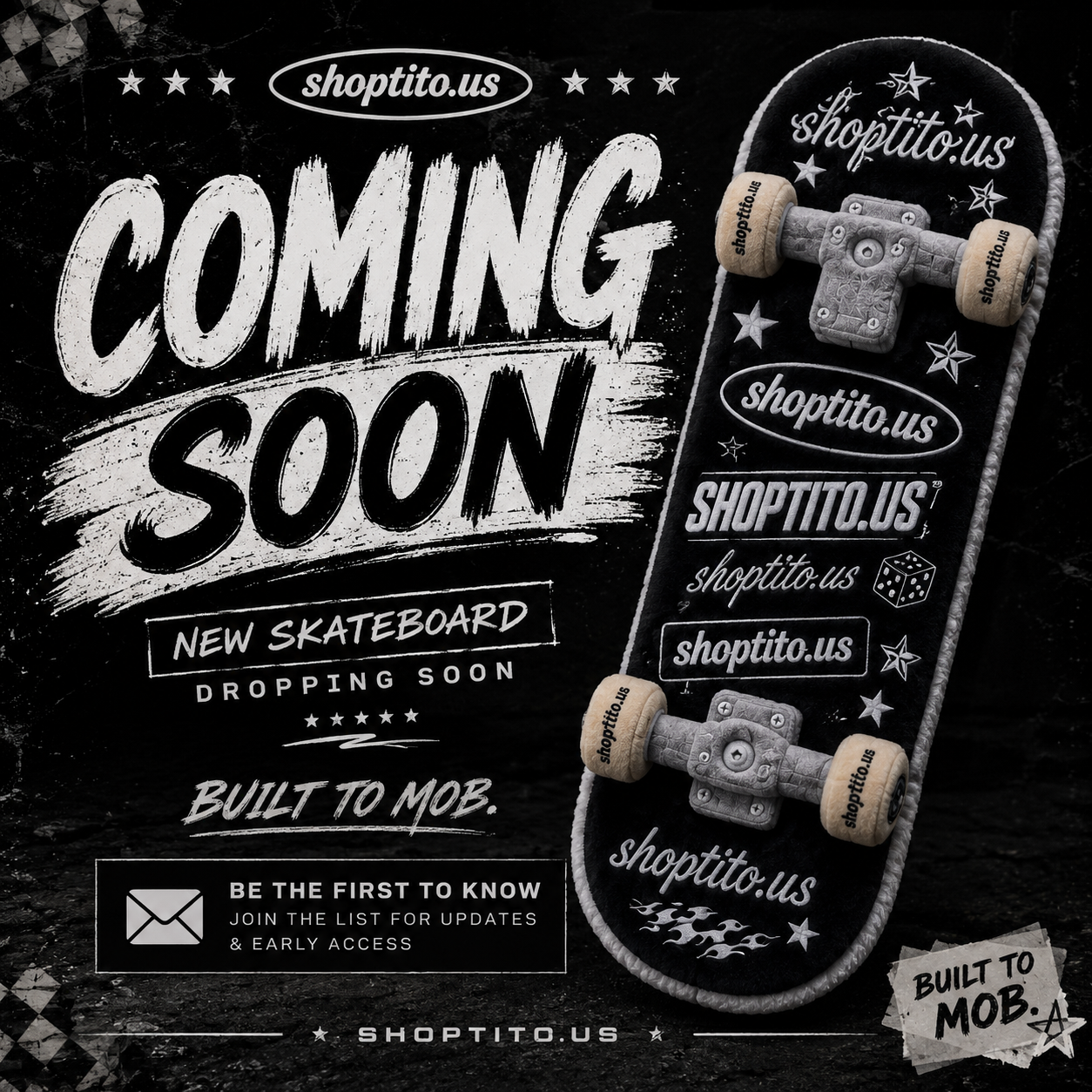 COMING SOON PLUSHI “STANCED SKATEBOARD”