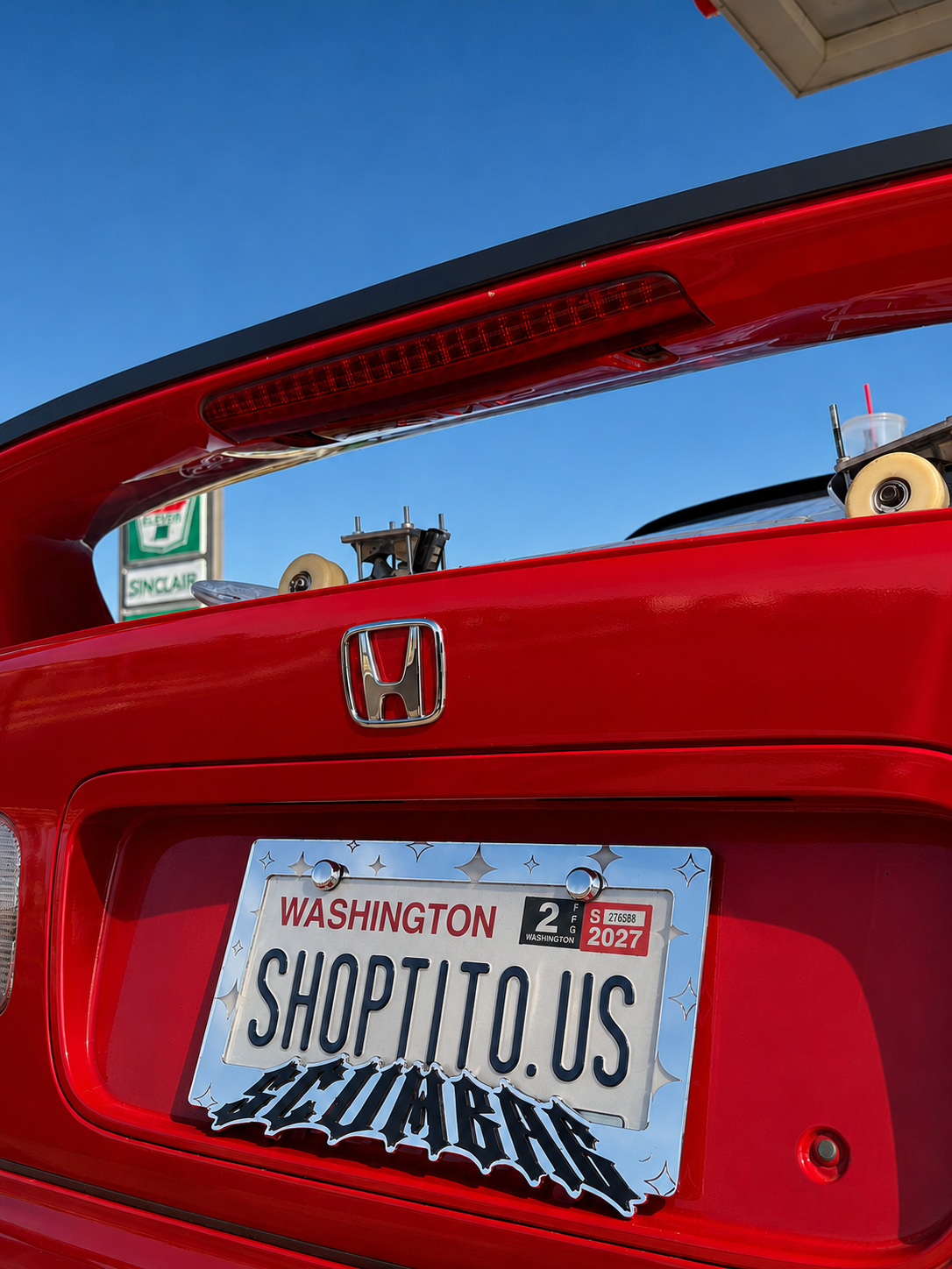 ''SCUMBAG'' Chrome Plate Frame